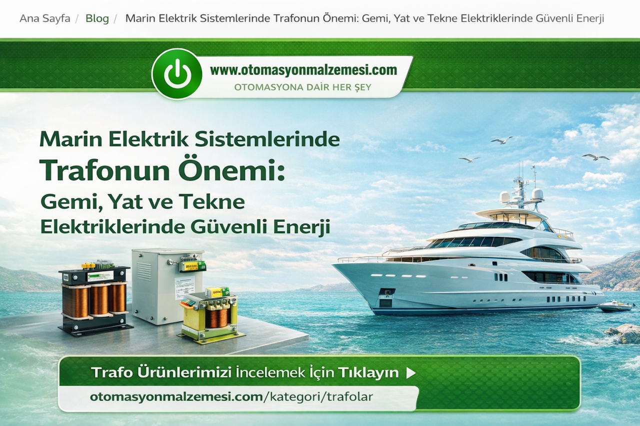 Marin Elektrik Sistemlerinde Trafonun Önemi: Gemi, Yat ve Tekne Elektriklerinde Güvenli Enerji