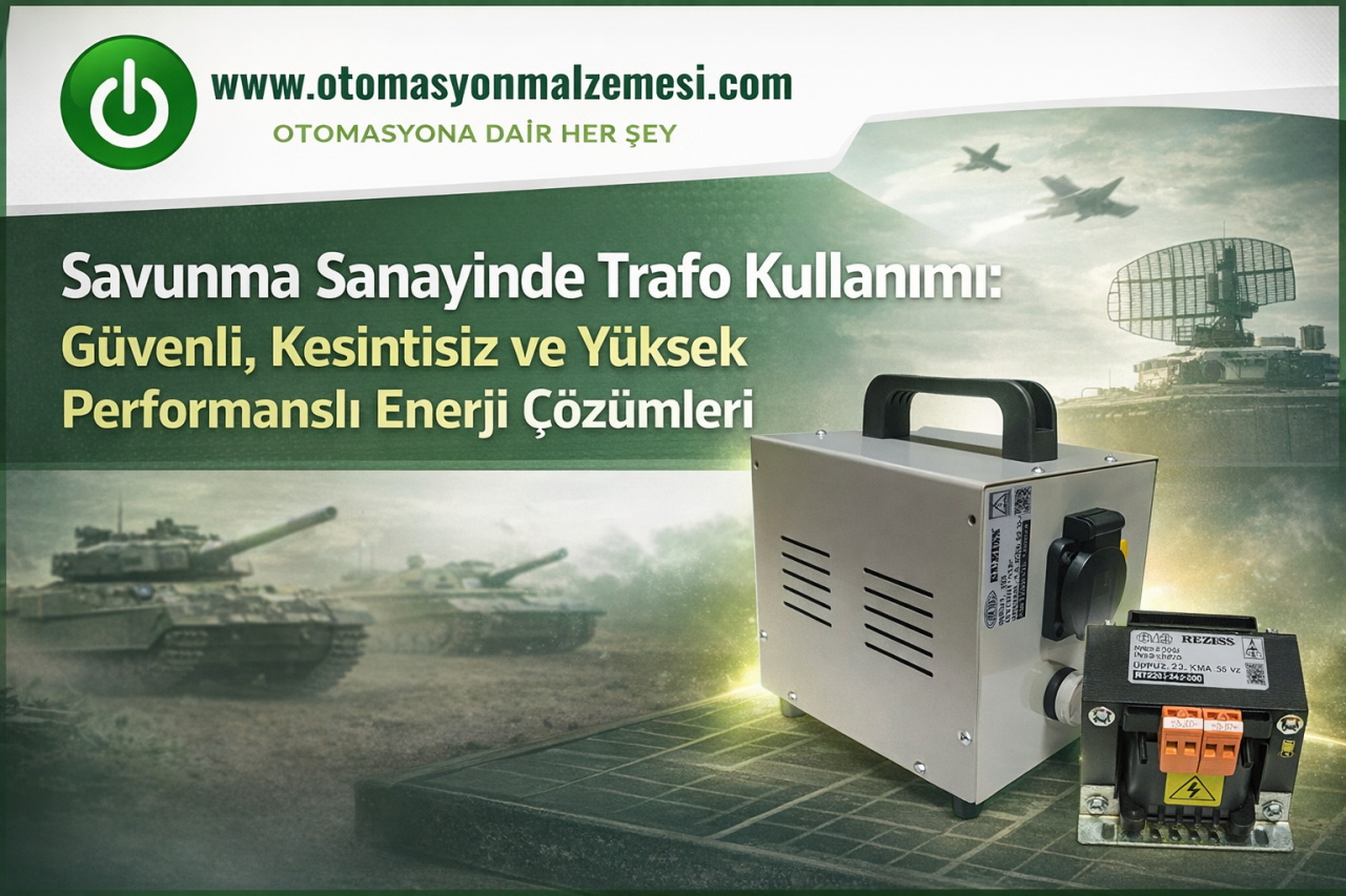 Savunma Sanayinde Trafo Kullanımı Güvenli, Kesintisiz ve Yüksek Performanslı Enerji Çözümleri