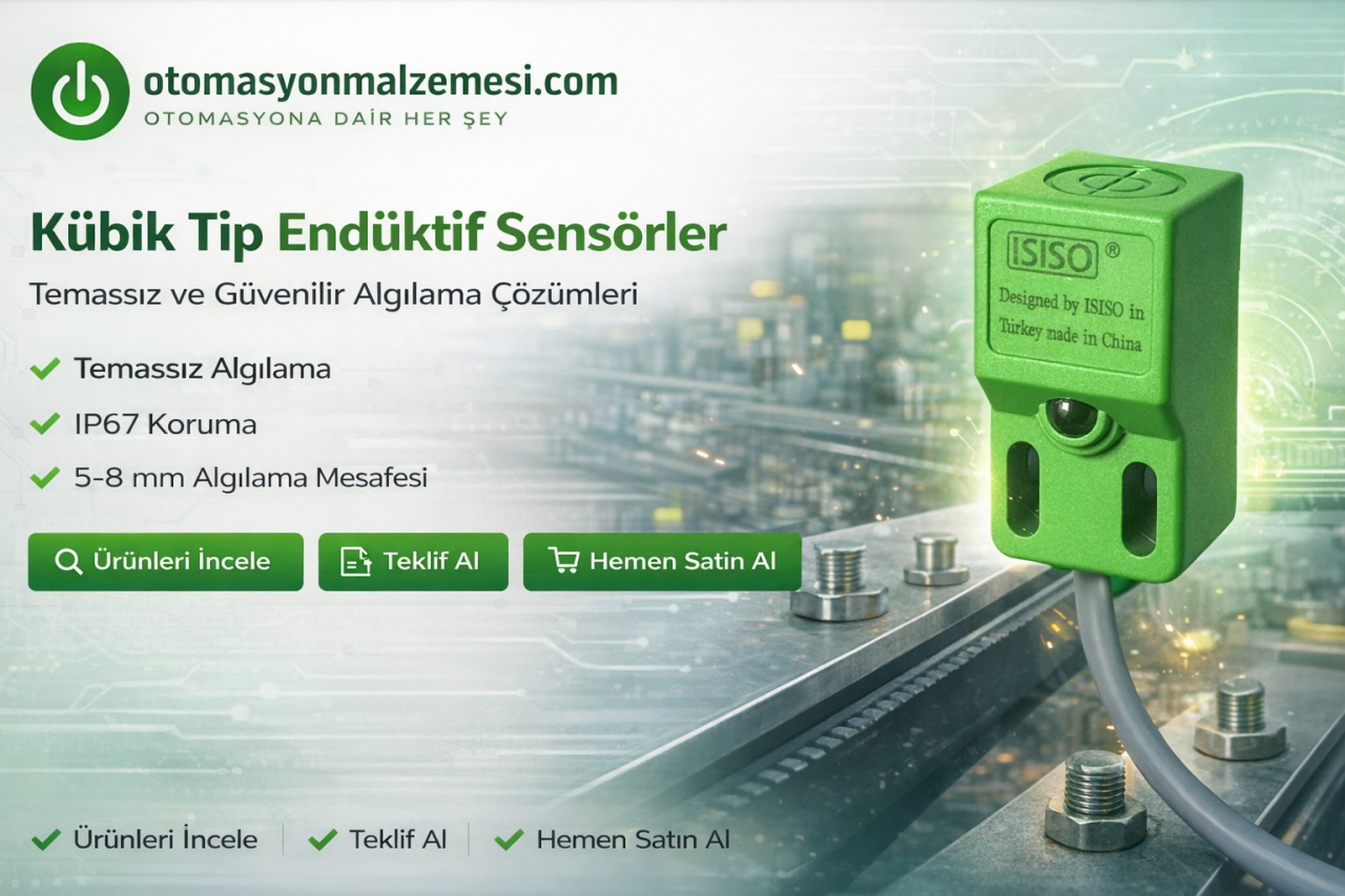 Kubik Tip Endüktif Sensörler Nedir? Avantajları ve Kullanım Alanları