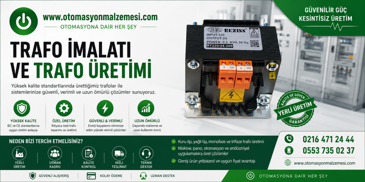 Trafo İmalatı ve Trafo Üretimi