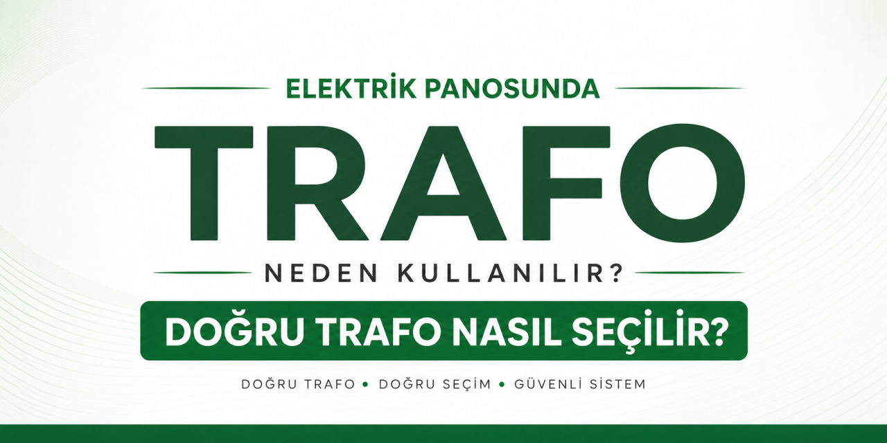 Elektrik Panosunda Trafo Neden Kullanılır? Trafo Seçimi