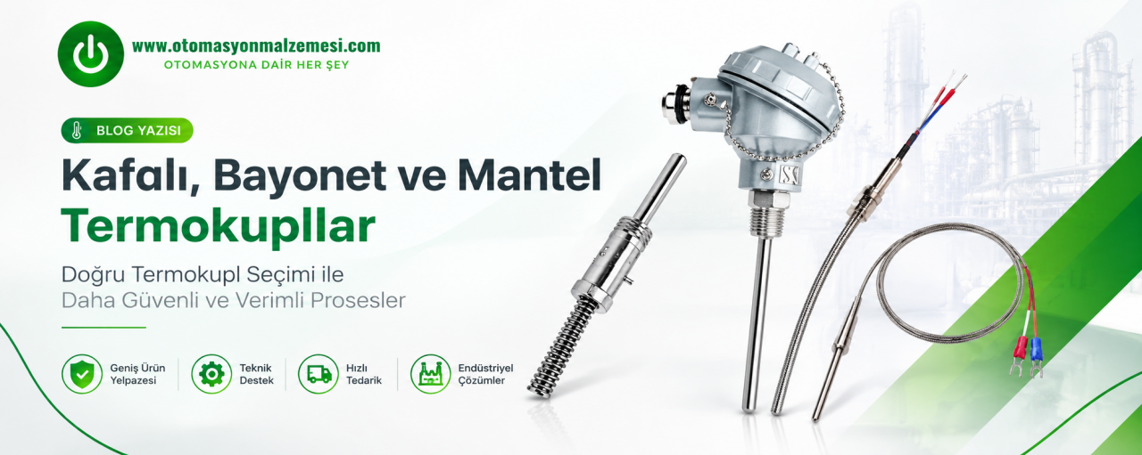 Kafalı, Bayonet, Mantel ve Özel Tip Termokupllar