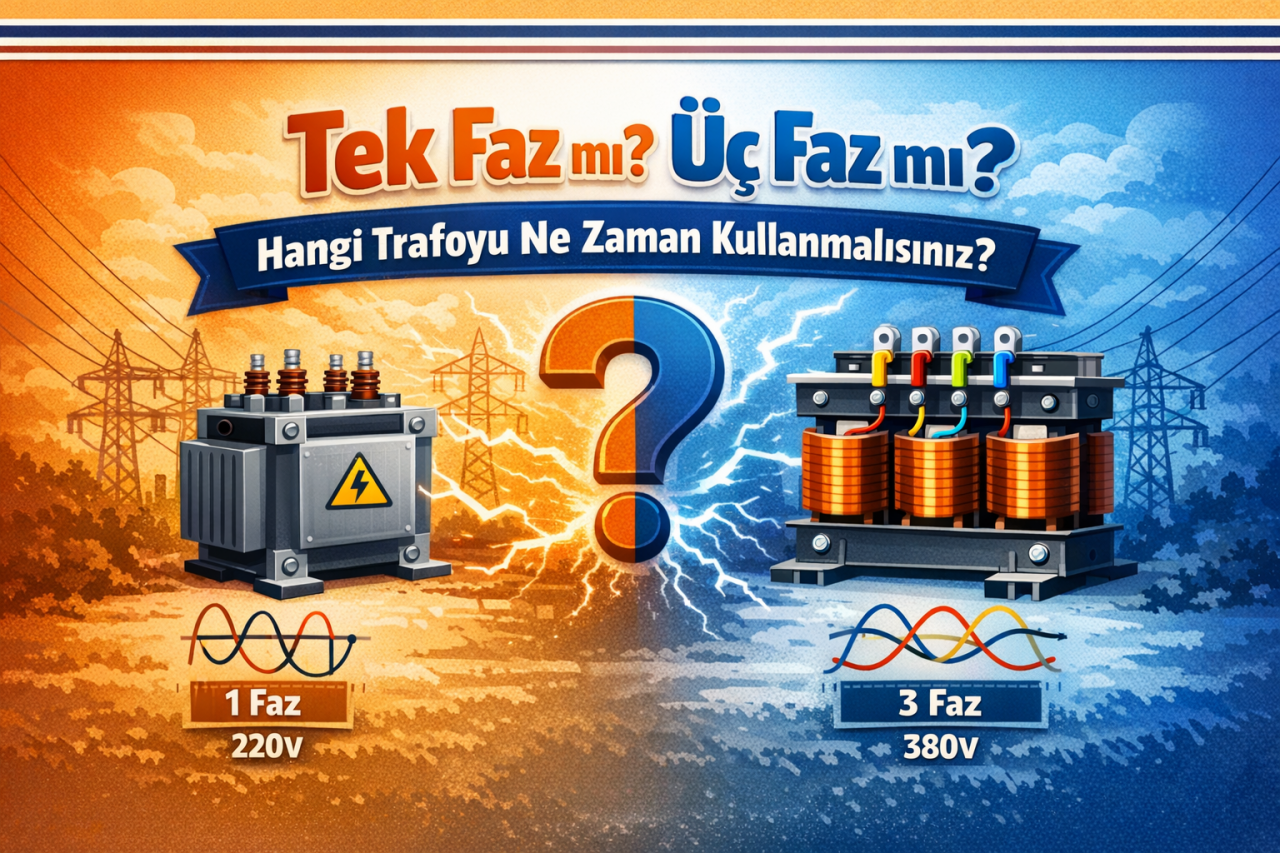Tek Faz mı, Üç Faz mı? Hangi Trafoyu Ne Zaman Kullanmalısınız?
