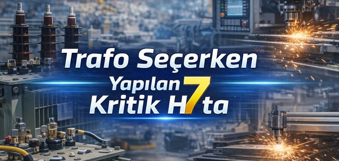 CNC ve Endüstriyel Makineler İçin Trafo Seçerken Yapılan 7 Kritik Hata