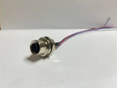 MAOJWEI - M12-5B4 20cm Metrik 12 Panel 5 Pin Dişi 20 cm Konnektör