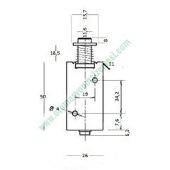 12 VOLT DC İTME ÇEKME SELENOİDİ (KISA MİLLİ)