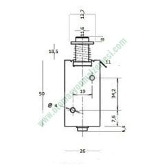 5 VOLT DC İTME ÇEKME SELENOİDİ (UZUN MİLLİ)