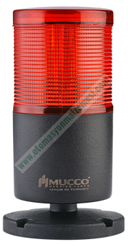 MUCCO TABANA MONTAJ 24 VDC LED IŞIKLI KOLON SNT-7024-S1 KIRMIZI