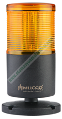 MUCCO TABANA MONTAJ 40/260 VAC/DC LED IŞIKLI KOLON SNT-7022-S1 SARI