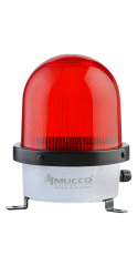 SNT-D12513-B-1 12-24V AC/DC BUZZERLI ÇAKAR DÖKÜM TEPE LAMBASI KIRMIZI