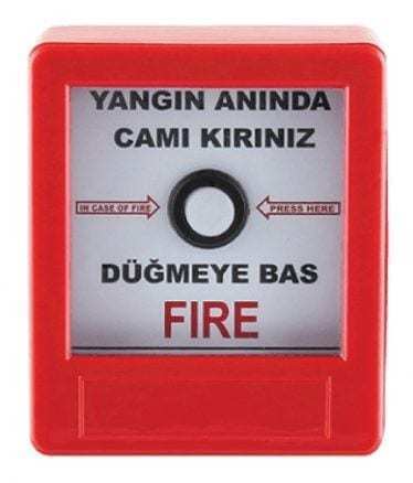 YANGIN İHBAR BUTONU SNT-SL88 220 VOLT AC