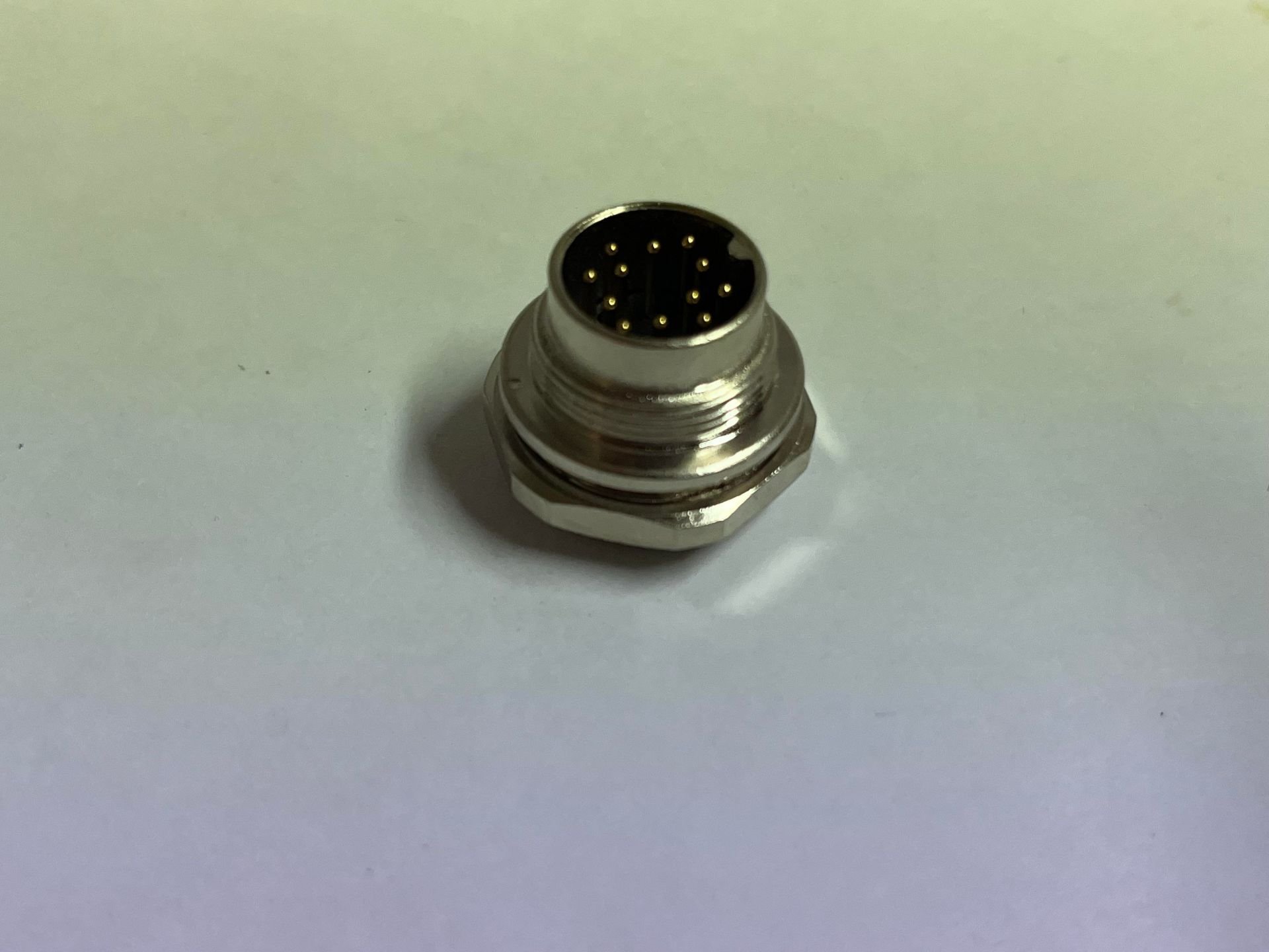 Maojwei - J09-12B1 12 Pin Panel Erkek Konnektör