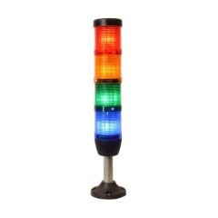 IS70-4T/W-J 220V Sabit, Flașör, Çakar, Döner, Buzzer 220V 4 KAT Ø70 mm Ișıklı Kolon