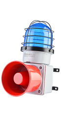 SNT-E12548-D-4 48 VDC 7 SESLİ IŞIKLI DÖKÜM KORNA MAVİ