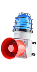 SNT-E12522-D-4 85-260V AC/DC 7 SESLİ IŞIKLI DÖKÜM KORNA MAVİ