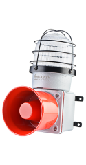 SNT-E12522-D-5 85-260V AC/DC 7 SESLİ IŞIKLI DÖKÜM KORNA BEYAZ
