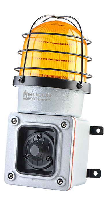 SNT-ES12513-D-3 12-30 VDC 7 SESLİ IŞIKLI DÖKÜM KORNA SARI