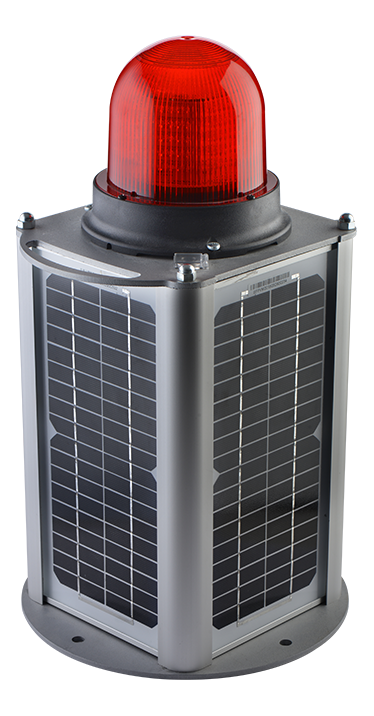 20 WATT TABANA MONTAJ SOLAR PANELLİ UÇAK İKAZ LAMBASI
