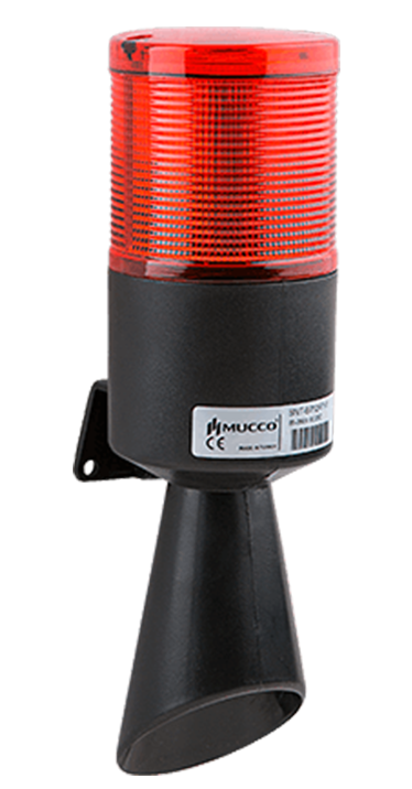 SNT-B7022-F1-1 40-260V AC/DC  FLAŞÖR SABİT BUZZER KURU KONTAK BORULU KORNA