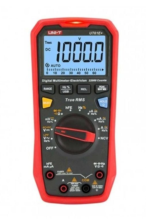 Unit UT61E+ 1000V True RMS Dijital Multimetre Ölçü Aleti