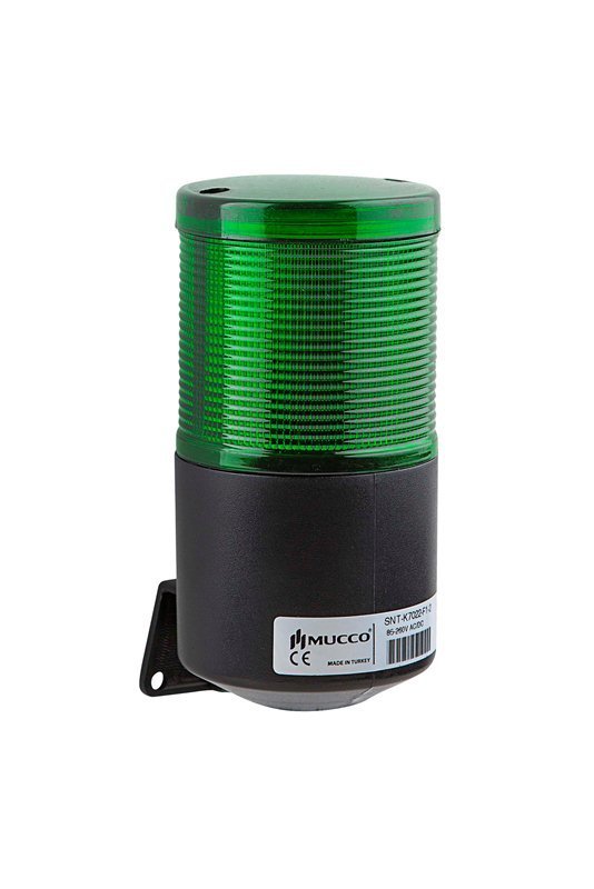 SNT-K7022-F1-2 40-260V AC/DC FLAŞÖR SABİT BUZZER KURU KONTAKLI IŞIKLI KORNA