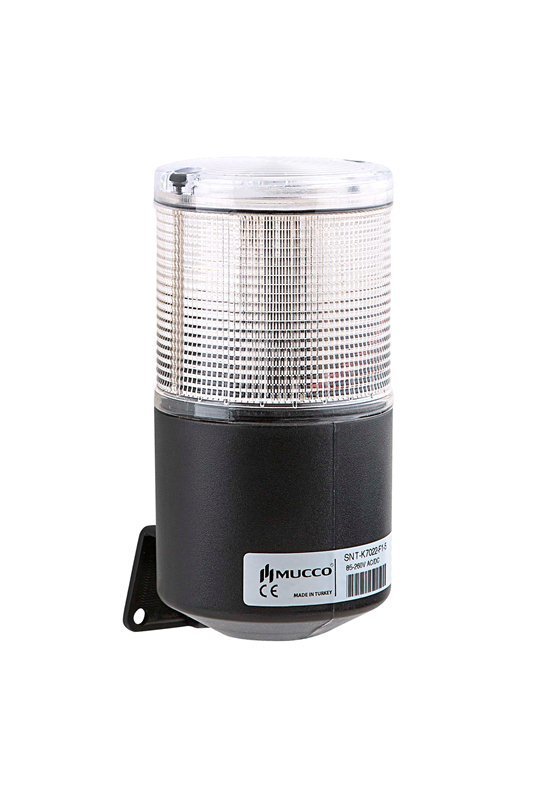 SNT-K7022-F1-5 40-260V AC/DC FLAŞÖR SABİT BUZZER KURU KONTAKLI IŞIKLI KORNA