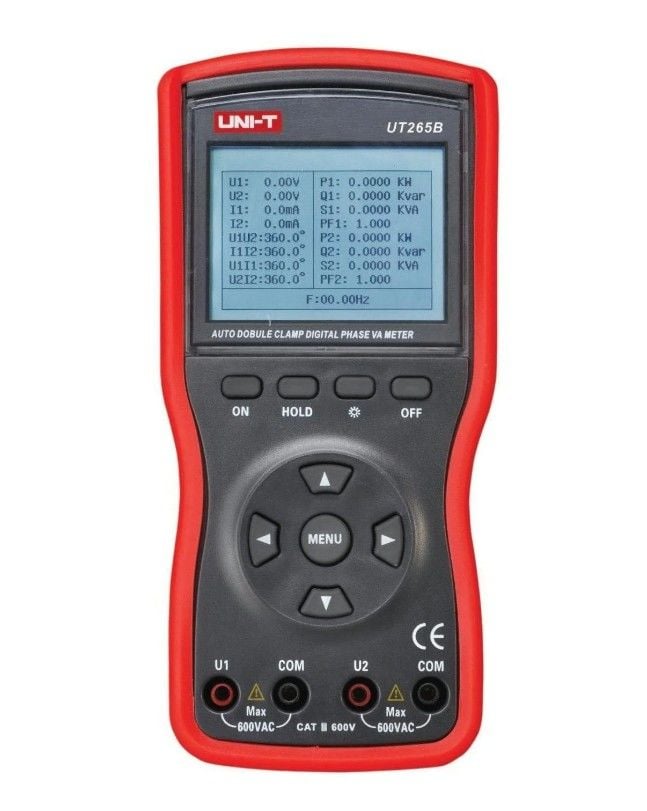 Unit UT265B Akıllı Tip İki Fazlı Dijital Volt ampermetre