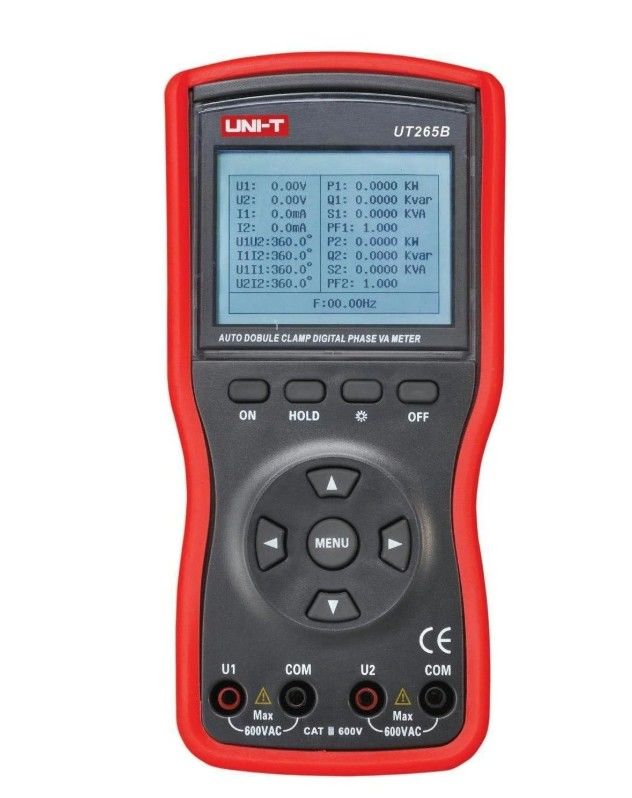 Unit UT265B Akıllı Tip İki Fazlı Dijital Volt ampermetre