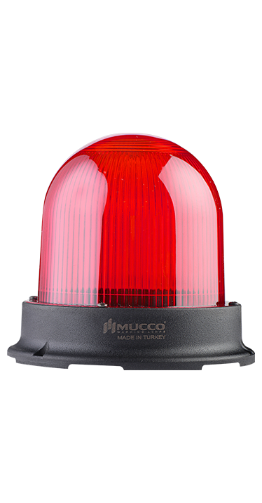 SNT-1225-B-1 85-260V AC/DC 5 MOD BUZZER TEPE LAMBASI KIRMIZI