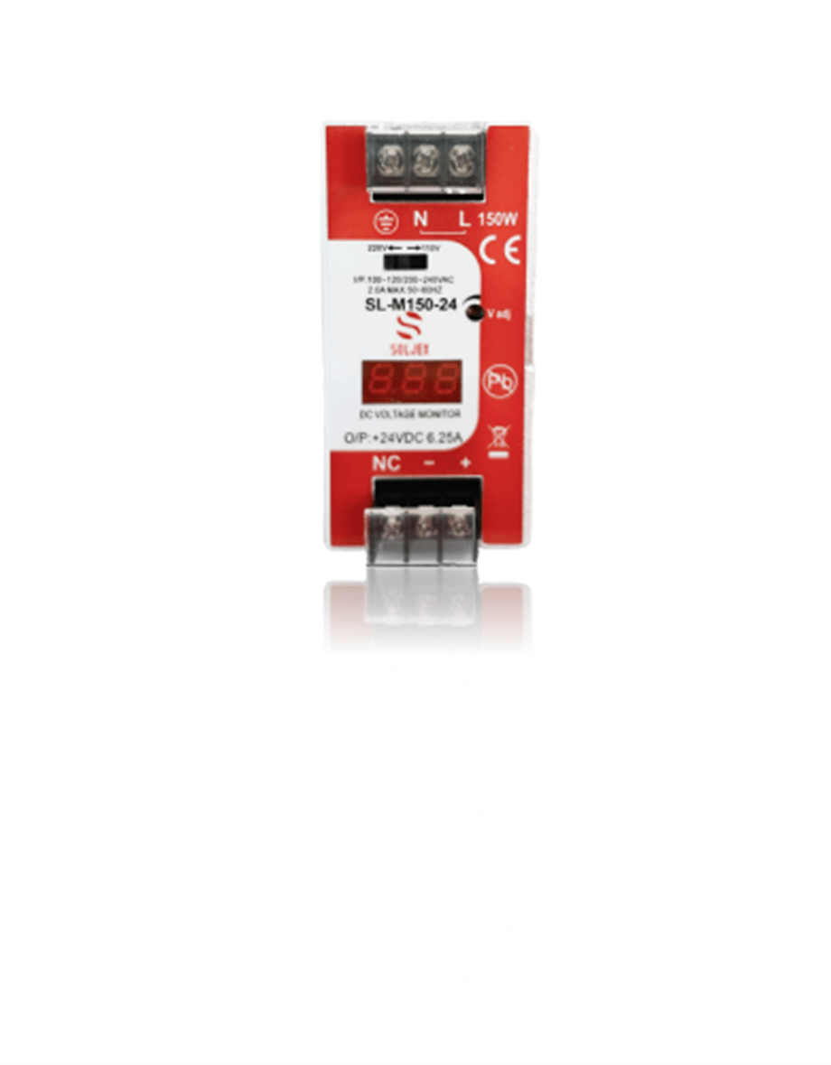 SL-M150-24 150W 6,3 Amper 24 VDC Ray Tipi Güç Kaynağı