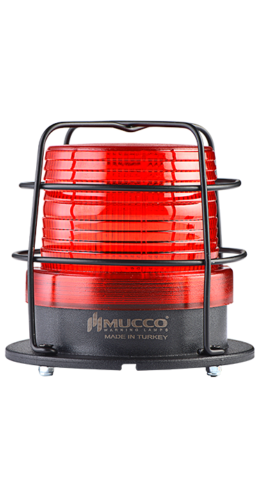 SNT-915-B-KFS-1 12-24V AC/DC 5 MOD KAFESLİ BUZZER TEPE LAMBASI KIRMIZI