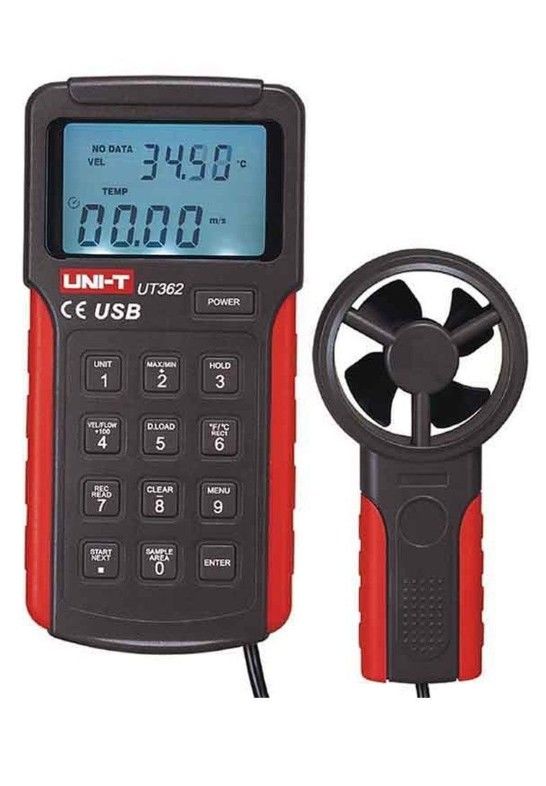 Unit UT362 Dijital Rüzgar Hızı Ölçer Anemometre