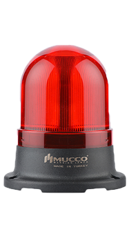 SNT-715-F-1 24 VDC FLAŞÖR MİNİ TEPE LAMBASI KIRIMIZI