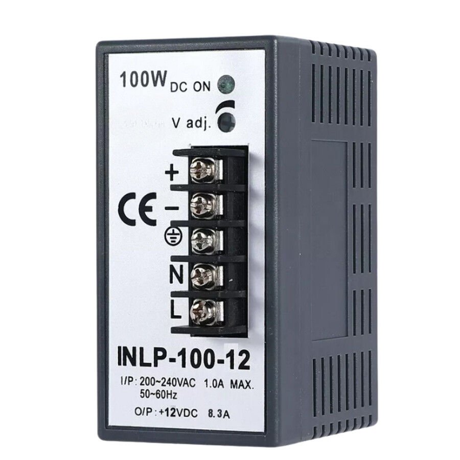 INLP-100-12 - 100W 12VDC 8.3A Raya Montajlı Güç Kaynağı