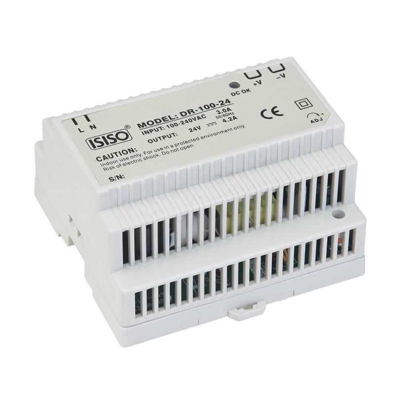 IDR-100-24 - 100W 24VDC 4.5A Raya Montajlı Güç Kaynağı