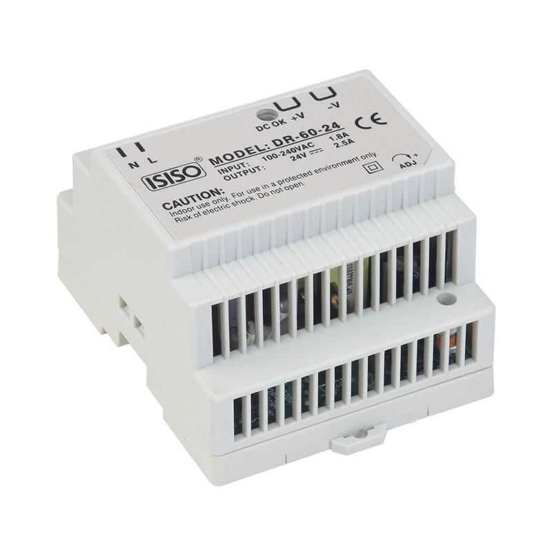 IDR-60-05 - 60W 5VDC 6.5A Raya Montajlı Güç Kaynağı