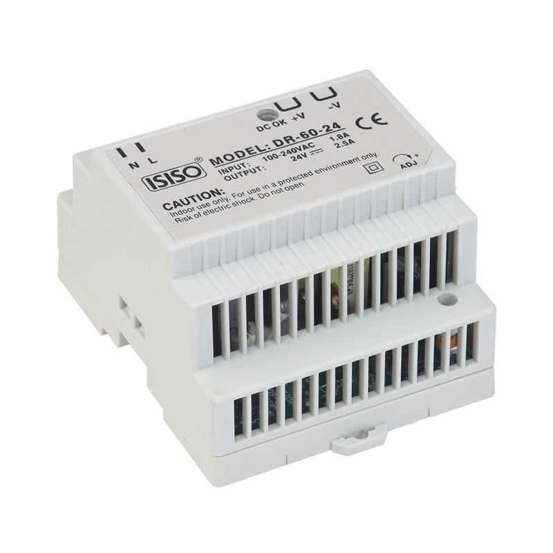 IDR-60-12 - 60W 12VDC 4.5A Raya Montajlı Güç Kaynağı
