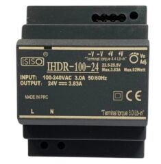 IHDR-100-24 100 W-24 VDC 4.5 A Raya Montajlı Switching Güç Kaynağı