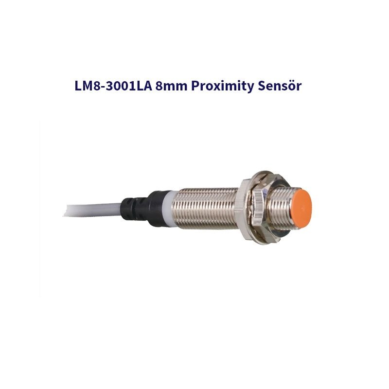 LM8-3001LA 8 mm DÜZ KAFA 1 mm ENDÜKTİF PROXİMİTY SENSÖR (YAKLAŞMA