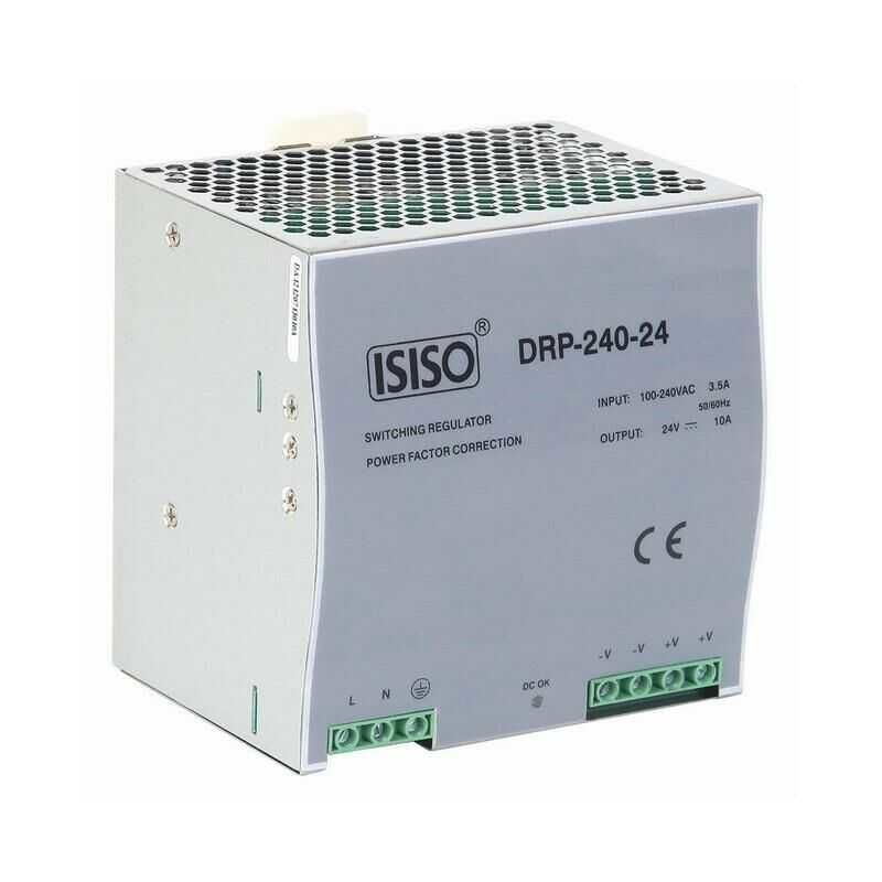 IDRP-240-24 - 240W 24VDC 10A Raya Montajlı Güç Kaynağı