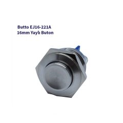 EJ16-221A 16 mm IŞIKSIZ ÇIKIK KAFA YAYLI BUTON
