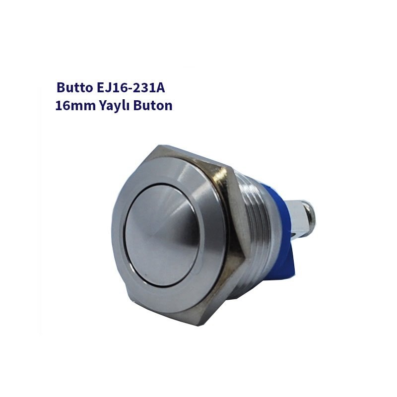 J16-232 16 mm IŞIKSIZ BOMBELİ KAFA YAYLI BUTON