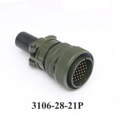 3106-28-21P 3106 Serisi 37 Pinli 16 Amper Askeri Tip Konnektör -Erkek