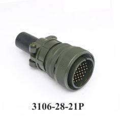 3106-28-21P 3106 Serisi 37 Pinli 16 Amper Askeri Tip Konnektör -Erkek