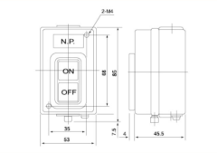 CBSN-315 3X15 A 2,2 KW METAL TRİFAZE ŞALTER