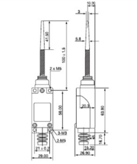 TZ-8166 SPİRAL TELLİ PLASTİK ÇUBUK LİMİT SWİTCH SİVİÇ